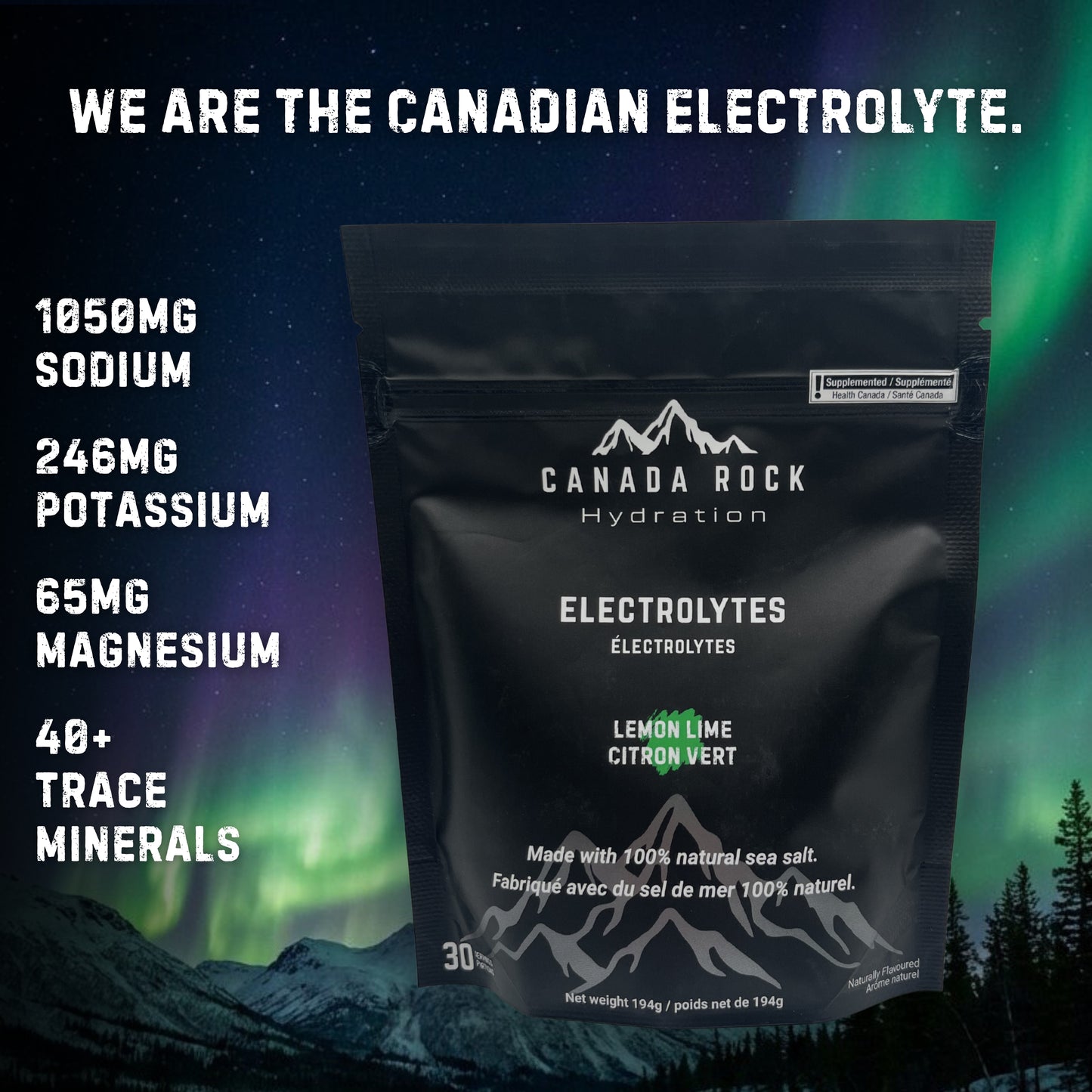 CANADA ROCK Electrolytes - 30 Servings