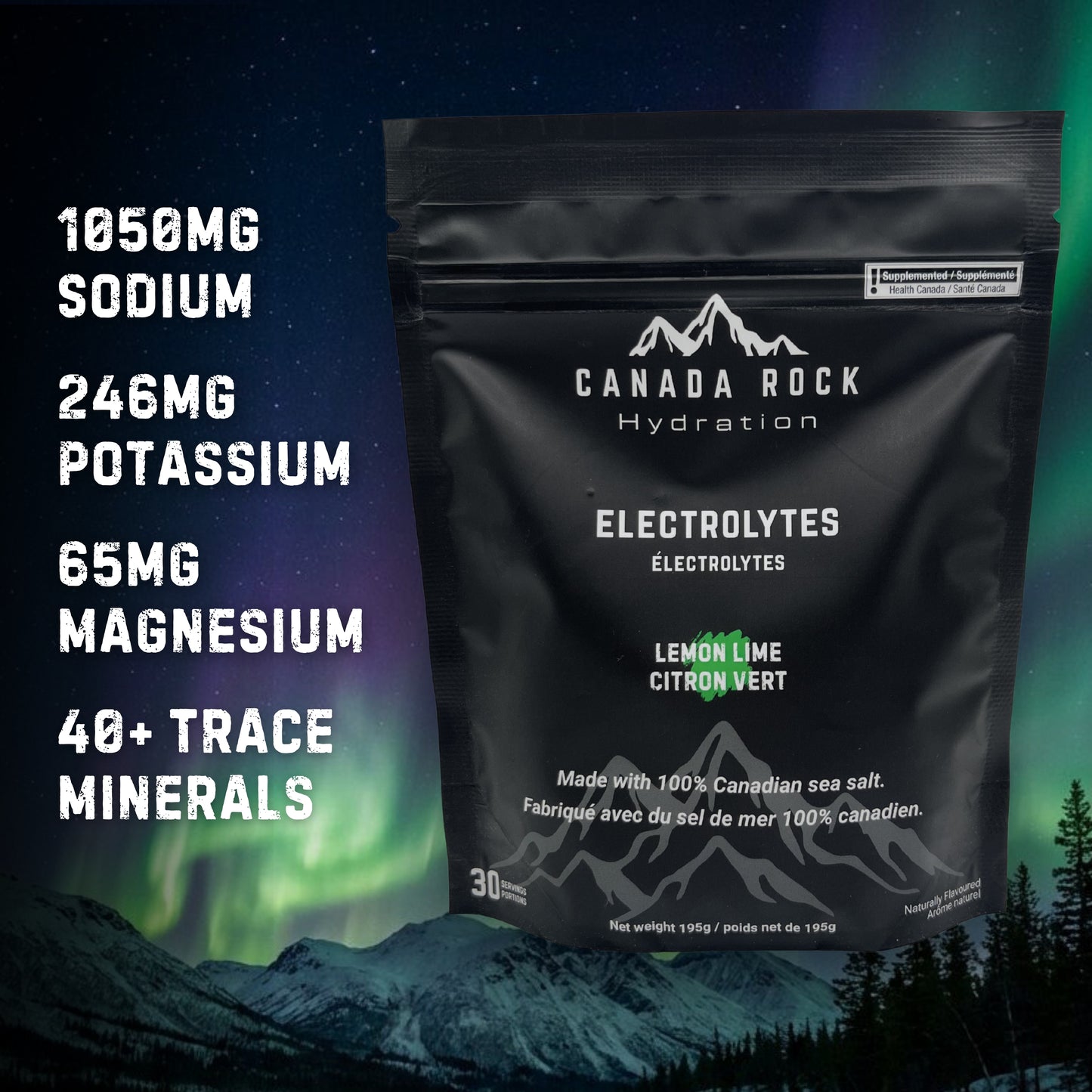 CANADA ROCK HYDRATION Electrolytes - 30 Servings